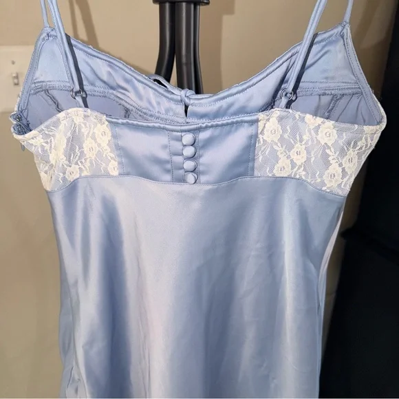 Urban Outfitters Light Blue Lace-Trim Dress - Size S - Picture 8 of 11